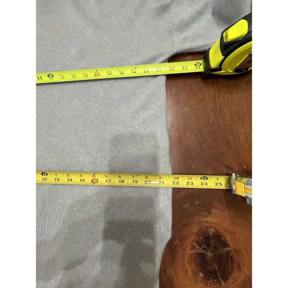 Magaschoni Blue Cashmere Boat Neck Split Hem Sweater Women M Quiet Luxury - Picture 7 of 12